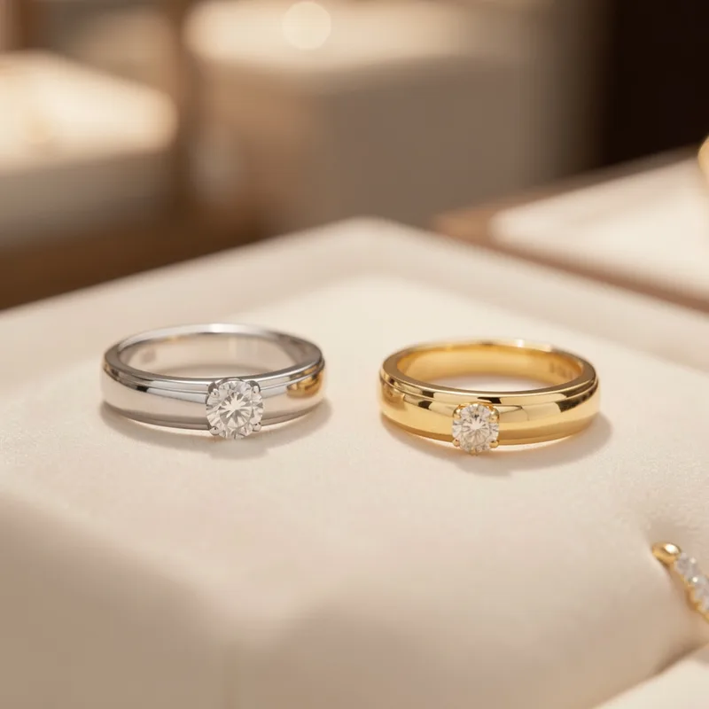 Or blanc ou or jaune : différences, prix et entretien